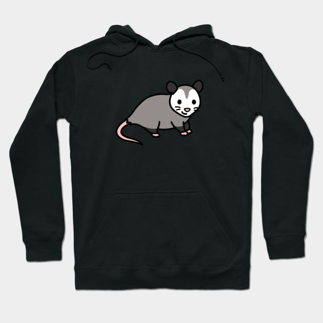 Opossum Hoodie by littlemandyart